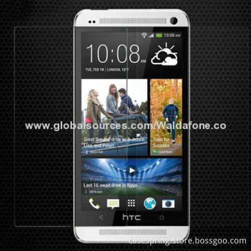 Tempered-glass screen protector for HTC ONE M7